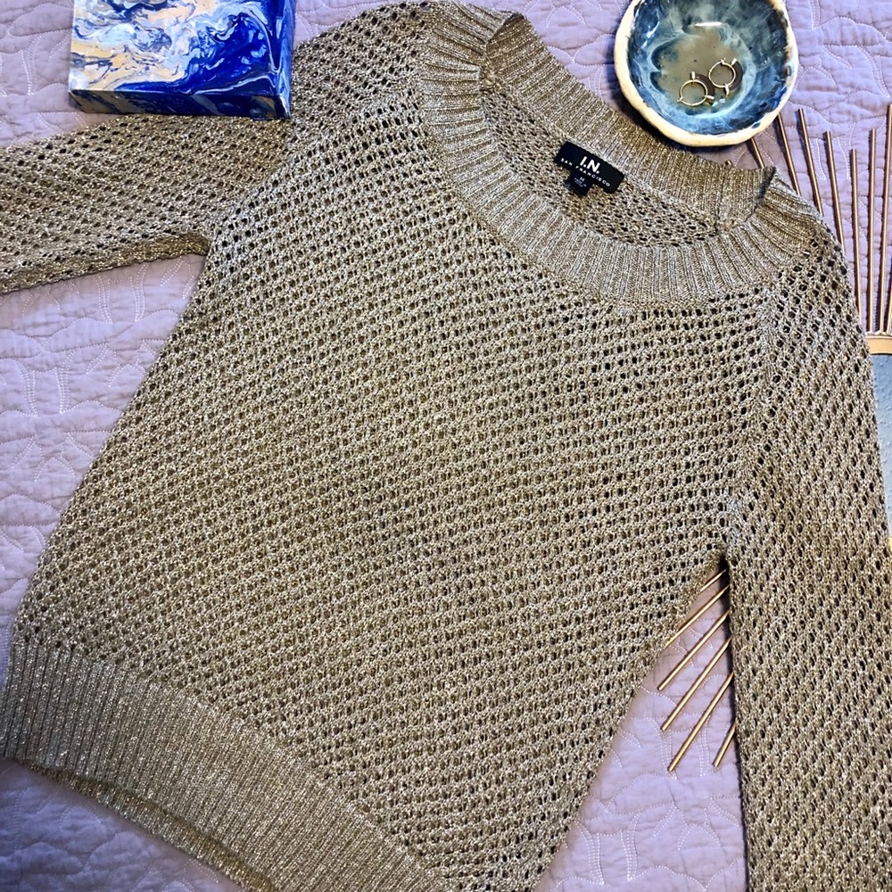 I.N. San Francisco Gold Sweater